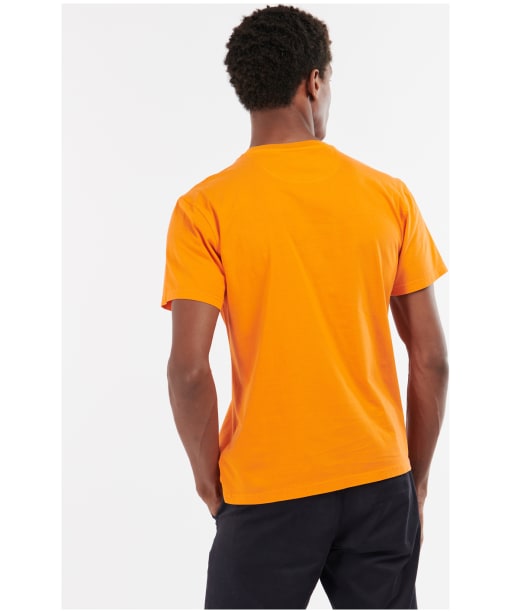 Men's Barbour Garment Dyed Tee - Acid Orange