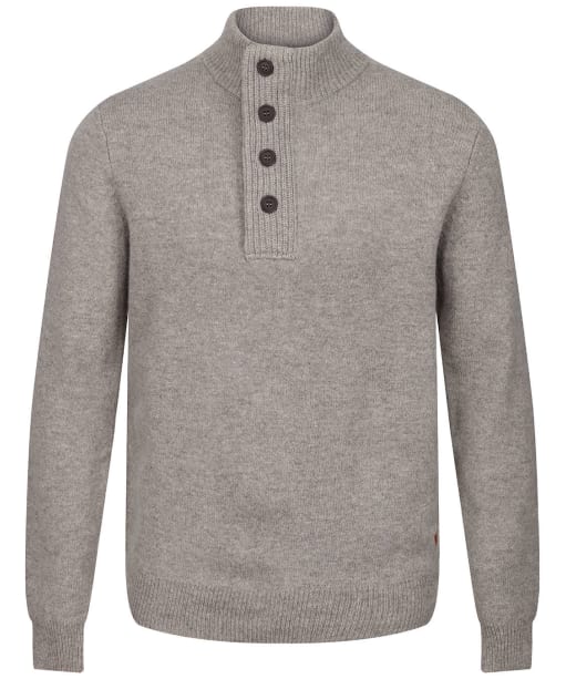 Men's barbour patch best sale half button lambswool sweater