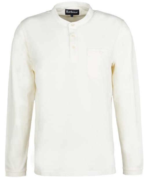Men’s Barbour Henley Polo Shirt - Whisper White