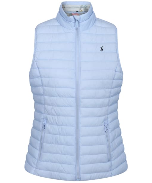 Women’s Joules Snug Quilted Gilet - Light Blue Steele
