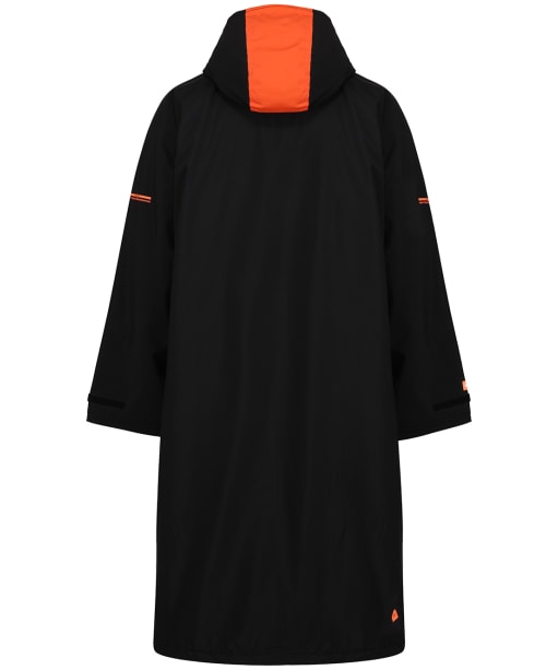 Zone3 Oversized Heat-Tech Polar Fleece Parka Robe Jacket - Black / Orange