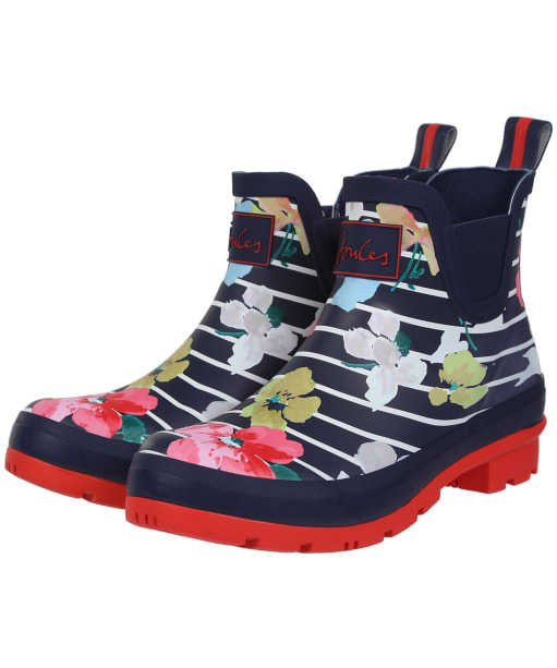 Women’s Joules Wellibobs - Blue Stripe Floral