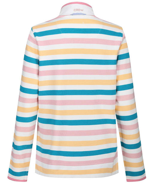 Women’s Crew Clothing Padstow Sweat - Apricot / White / Coral