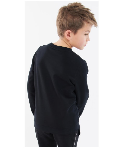 Boy’s Barbour International Large Logo Crew Sweater, 10-14yrs - Black