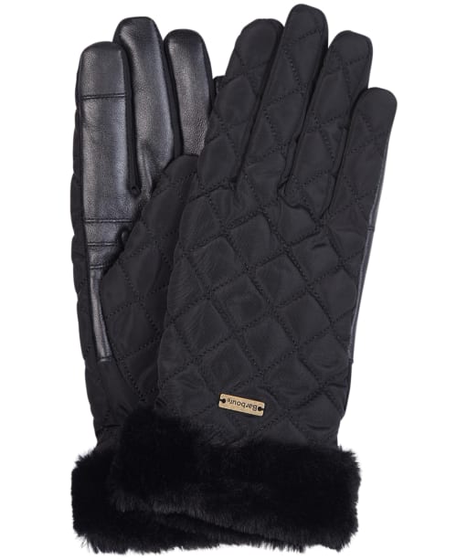 Women's Barbour Norwood Waterproof Gloves - Black