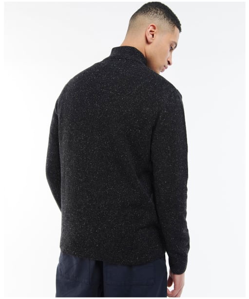 Men's Barbour Tisbury Half Zip Sweater - Black