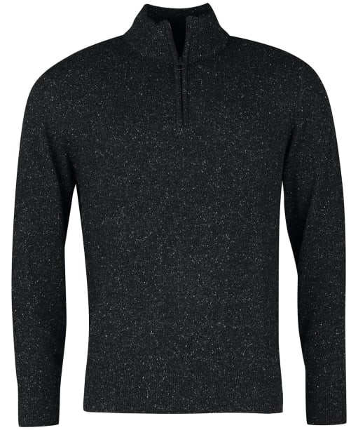 Men's Barbour Tisbury Half Zip Sweater - Black