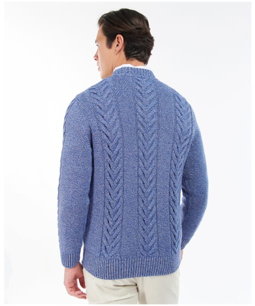 Men’s Barbour Essential Cable Knit - Bright Blue