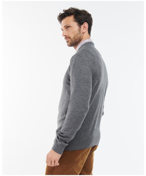 Men's Barbour Firle Crew Sweatshirt - Grey Marl