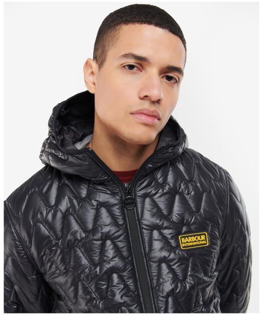 Men’s Barbour International Wave Hooded Quilted Jacket