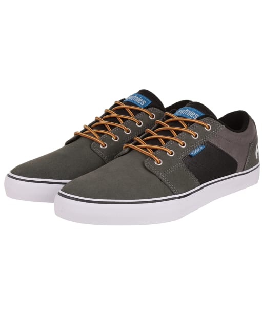 Men’s etnies Barge LS Skate Shoes - GREY/BLACK/YLLW