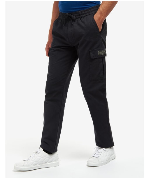 Cargo trousers black mens sale
