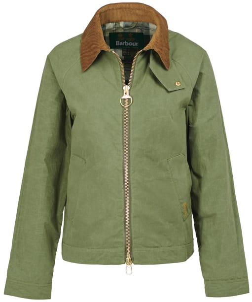 Women's Barbour Campbell Showerproof Jacket - ARMY/ANCIENT