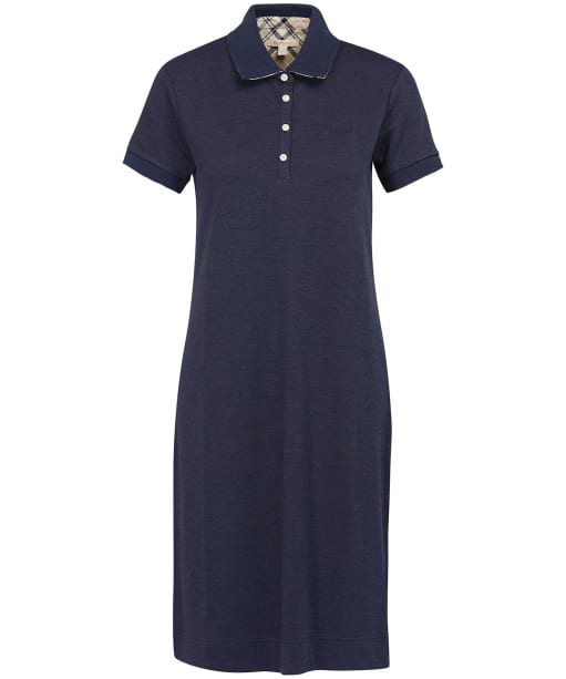Women's Barbour Polo Dress - Navy / Indigo Tartan