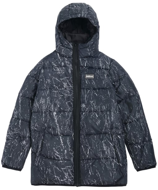 Boy s Barbour International Printed Bobber Quilted Jacket 6 9yrs