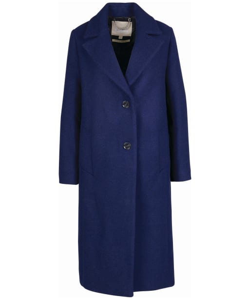 Barbour wool store coat womens navy
