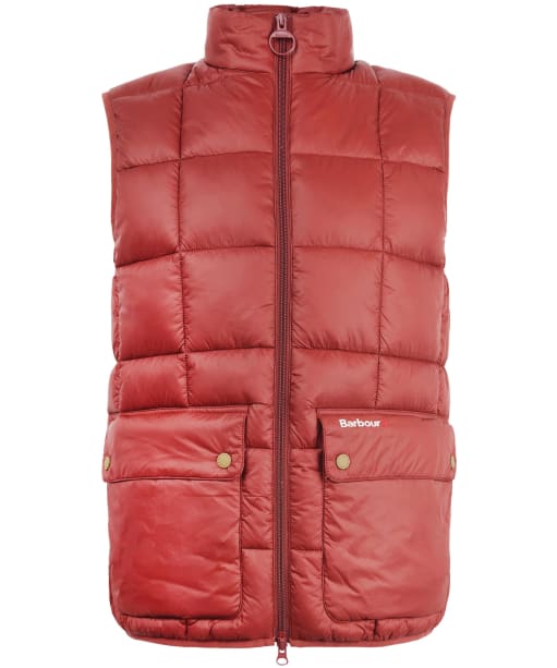 Barbour red gilet shop