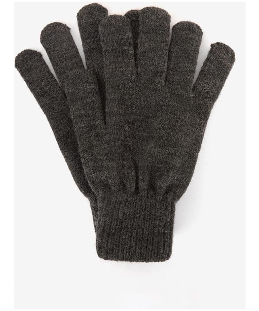 Men’s Barbour Tartan Scarf and Glove Gift Set - Black Slate Tartan
