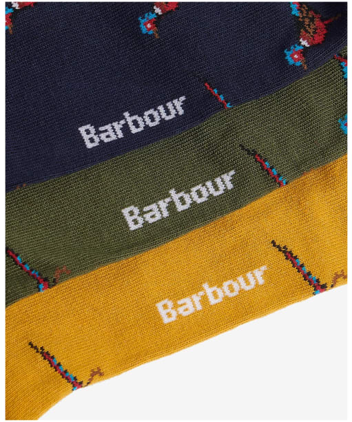 Men's Barbour Pheasant Sock Gift Box - Forest Mist