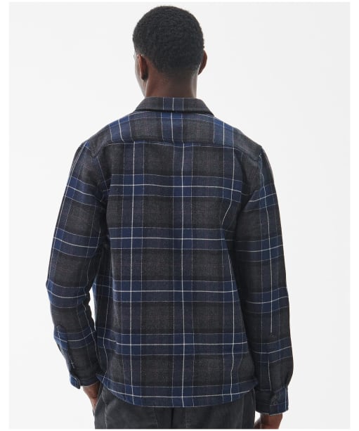 Men’s Barbour Tartan Cannich Overshirt - Black Slate Tartan
