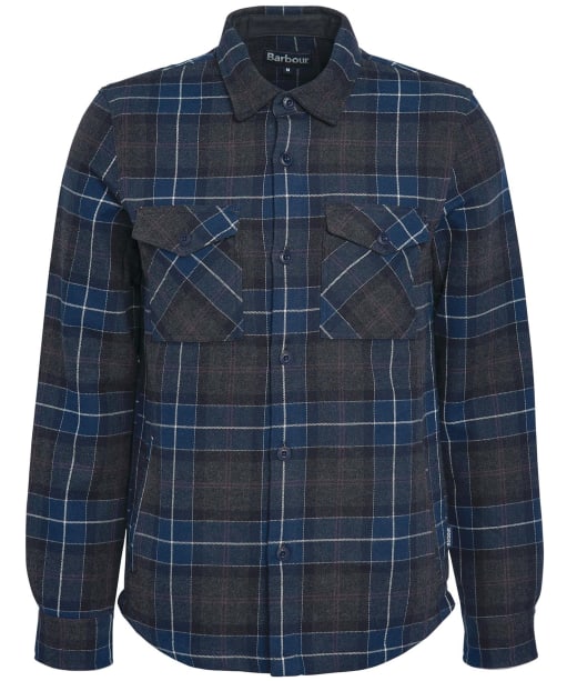 Men’s Barbour Tartan Cannich Overshirt - Black Slate Tartan