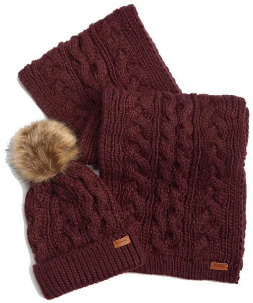 Barbour hat and glove outlet set