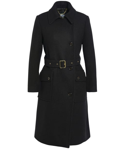 Barbour wool coat best sale womens Black