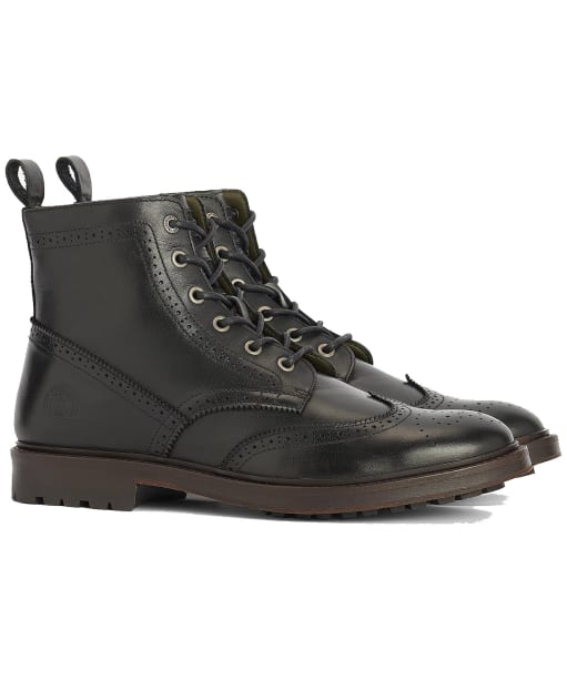Barbour belford clearance brogue boot black