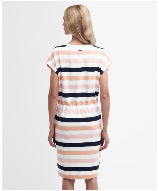 Women's Barbour Marloes Stripe Dress - Cloud / Shell Pink