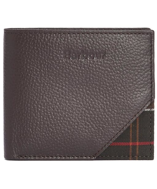 Barbour brown sales leather wallet