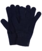Men's Barbour Lambswool Gloves - Navy