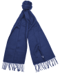 Barbour Plain Lambswool Scarf- Navy
