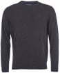 Mens Barbour Essential Lambswool Crew Neck Sweater - Charcoal