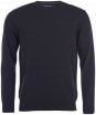 Mens Barbour Essential Lambswool Crew Neck Sweater - Black