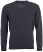 Mens Barbour Essential Lambswool V Neck Sweater - Charcoal