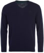 Men's Barbour Essential Lambswool V Neck Sweater - Navy