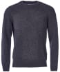 Men's Barbour Patch Crew Neck Lambswool Sweater - Charcoal