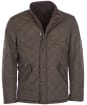 Mens Barbour Powell Quilted Jacket - Olive