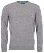 Mens Barbour Essential Lambswool Crew Neck Sweater - Grey Marl 