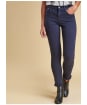 Women's Barbour Essential Slim Trousers - Navy