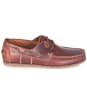 Men’s Barbour Capstan Boat Shoes - Mahogany Leather