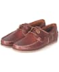 Men’s Barbour Capstan Boat Shoes - Mahogany Leather