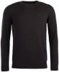 Men's Barbour Pima Cotton Crew Neck Sweater  - Black