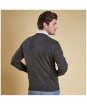 Men's Barbour Pima Cotton Crew Neck Sweater  - Charcoal