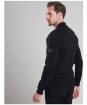 Men’s Barbour International Baffle Zip Through Knit - Black