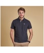 Men's Barbour Tartan Pique Polo Shirt - Navy
