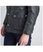 Men's Barbour International Duke Wax Jacket - Sage