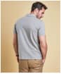Men's Barbour Tartan Pique Polo Shirt - New Grey Marl