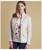 Women's Barbour Flyweight Cavalry Quilted Jacket - Pearl