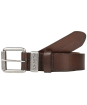 Men’s Schoffel Leather Belt - Dark Brown